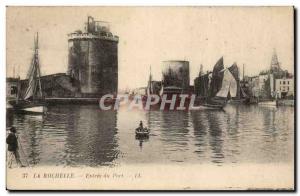 La Rochelle Old Postcard of the port entrance