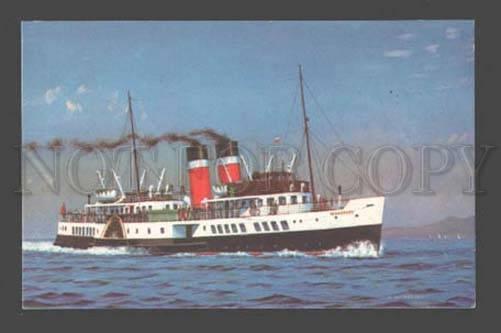 091542 UK Waverley last sea-going paddle steamer Old PC
