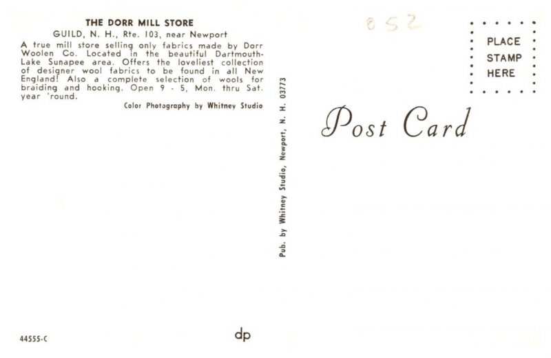 New Hampshire Guild , Dorr Mill Store , Interior