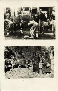 tibet thibet, Tibetan Farrier at Work, Native Travelers (1910s) RPPC Postcard