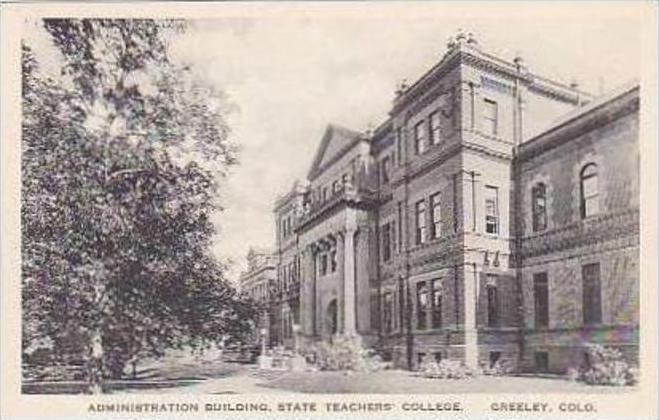 Colorado Greeley Administration Building State Teachers College Albertype