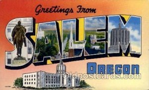 Salem, Oregon Large Letter Town Unused 