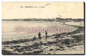 Postcard Old Pornichet The Beach