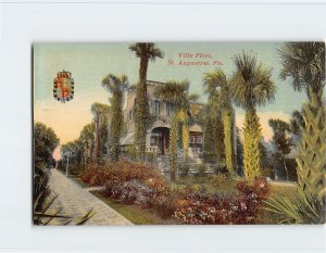 Postcard Villa Flora, St. Augustine, Florida