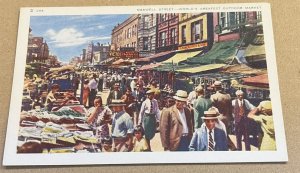 VINT. .01 PC UNUSED MAXWELL ST., WORLD'S LARGERST OUTDOOR MARKET, CHICAGO, ILL.