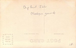 RPPC, c.'12, Chautaqua Grounds, Camp Point, IL, from Quincy IL, #1,Old Post Card