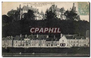 Old Postcard Chaumont sur Loire castle and the banks of the Loire