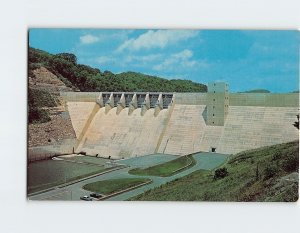 Postcard Sutton Dam, Sutton, West Virginia