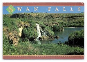 Swan Falls Idaho South Fork Snake River Postcard Continental View Card