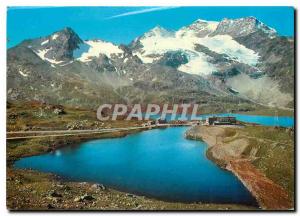 Postcard Modern Ospizio Bernina Lago della Crocetta e Lago Bianco e Pizza Cam...
