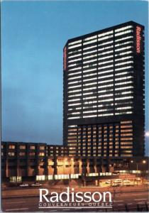 Radisson Gouverneurs Quebec - exterior evening view, Canada postcard