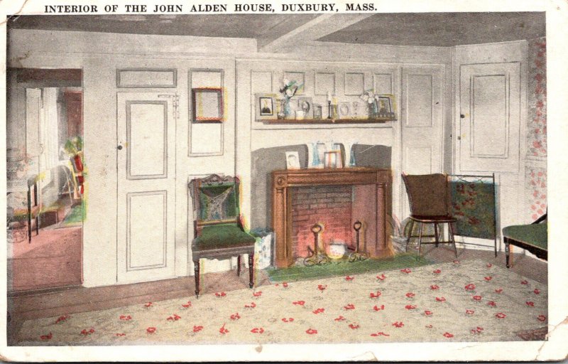 Massachusetts Duxbury John Alden House Built 1653 The Interior