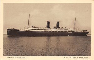 SS Stella D'Italia Lloyd Treistino Ship Line Ship 