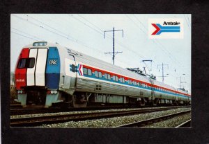 Amtrak Train Railroad Metroliner  New Haven New York Washington DC Postcard