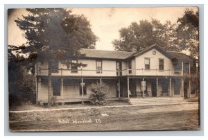 Vintage 1910's RPPC Postcard - Hotel in the Country Woodhull Illinois