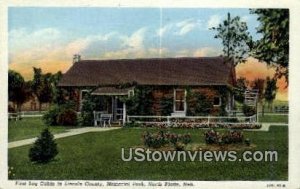 First Log Cabin, Memorial Park in North Platte, Nebraska