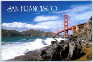 Postcard - The Golden Gate Bridge - San Francisco, California