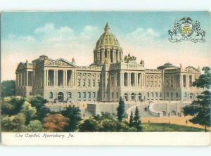 Unused Pre-1907 CAPITOL BUILDING Harrisburg Pennsylvania PA Q1209