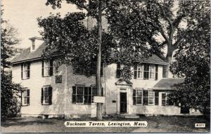 Buckman Tavern - exterior view - minute men headquarters - Lexington Mass