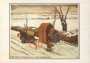 1930s Post Office Underground Call Maintenance Repair FDC Postcard