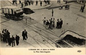 CPA L'ORAGE DU 15 JUIN a PARIS (8e) La Place St-Augustin (193110)