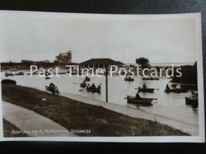 Lincolnshire SKEGNESS Boating Lake North End c1950's RP Postcard by Notts Co op