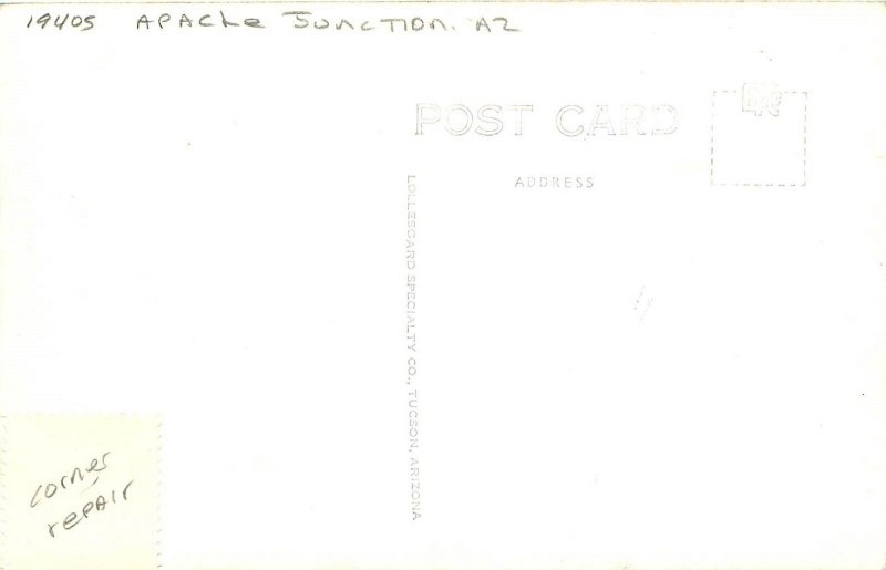 Postcard RPPC 1940s Arizona Apache Junction Snowbeard Dutchman Frasher AZ24-2053