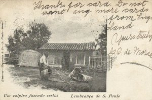 PC BRAZIL, LEMBRANCA DE S. PAULO, Vintage Postcard (B41299)