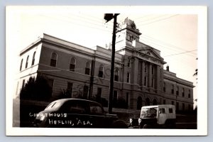 J89/ Heflin Alabama RPPC Postcard c1950s Court House Building  195