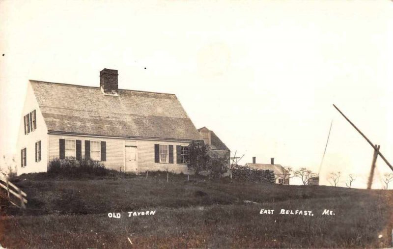 Boothbay Harbor Maine Boats in Harbor Scenic View Real Photo Postcard AA12401