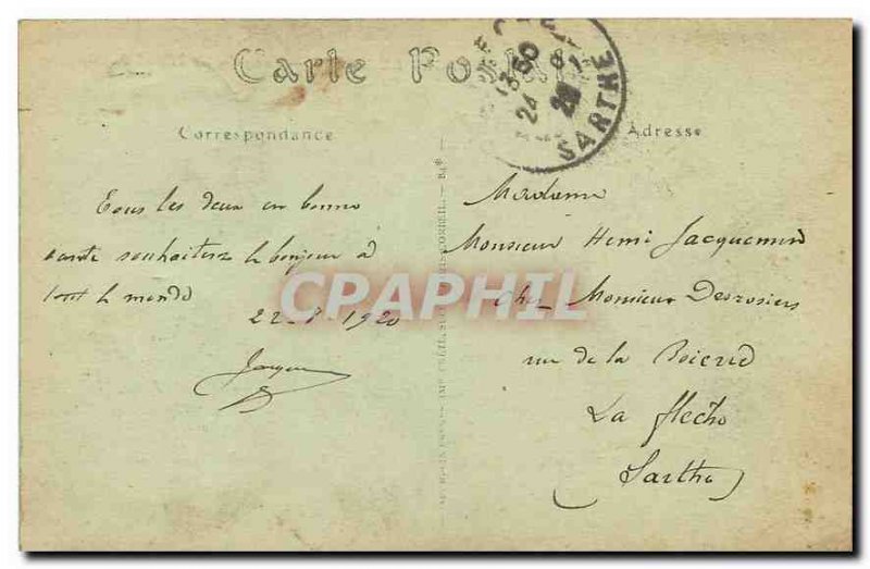 Old Postcard Meaux Cathedral View from the town hall