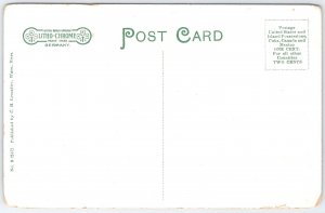 Vintage Pumping Station Grounds Ware Massachusetts Linen Postcard