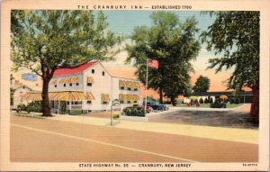 Postcard NJ Cranbury - The Cranbury Inn - State Highway 25