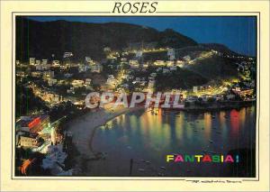 Postcard Modern Roses Costa Brava Canyelles Petites