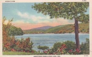 Indiana Greetings From Clear Lake 1941 Curteich