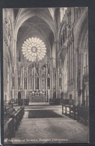 Co Durham Postcard - Durham Cathedral, The Neville Screen      RS20233