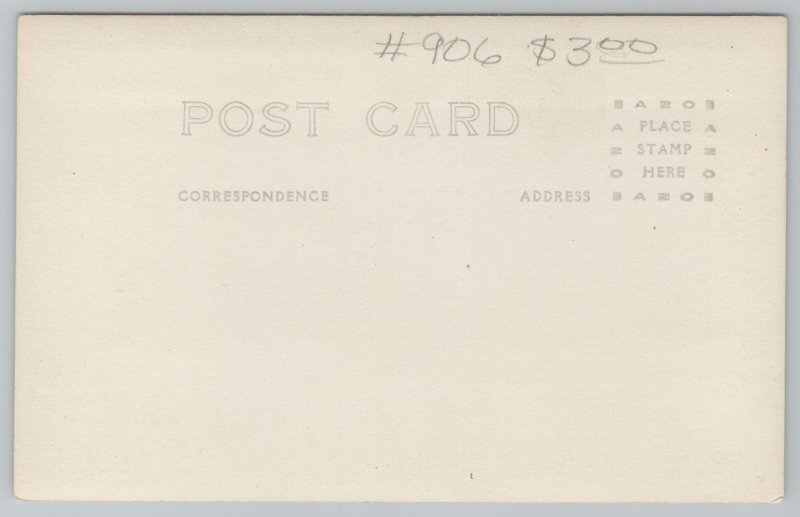 Real Photo Postcard~Sailboat @ Pier~RPPC 