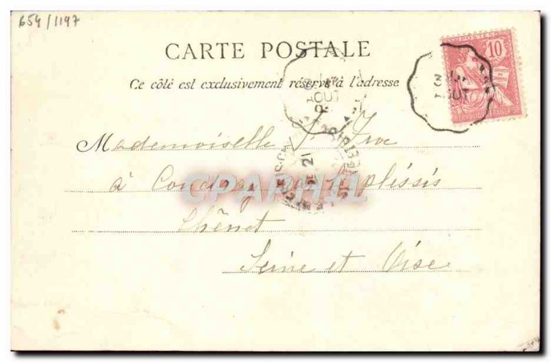 Old Postcard Chene De Saint Vincent De Paul