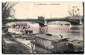 Postcard Old Bridge Courbevoie Bineau