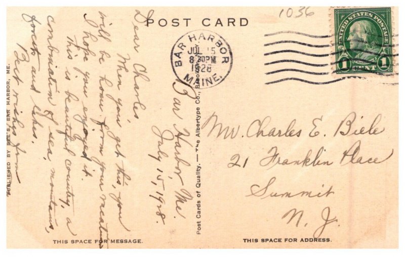 Maine Bar Harbor  Bird's Eye View