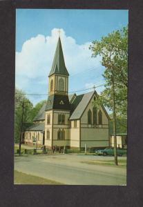 NS Christ Church Anglican Windsor Nova Scotia Canada Postcard Carte Postale