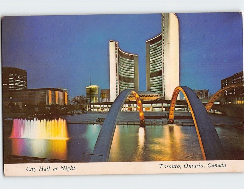 Postcard City Hall at Night, Toronto, Canada