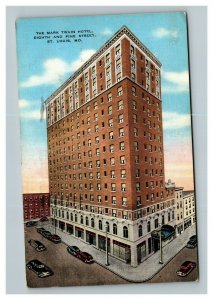 Vintage 1940 Advertising Postcard The Mark Twain Hotel St. Louis Missouri