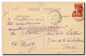 Old Postcard St Pierre Quiberon cave Kergroix