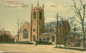 Baptist Church - Watertown MA, Massachusetts - pm 1918 - DB