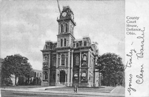 Court House Defiance Ohio 1907 postcard