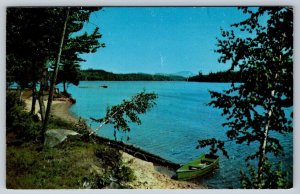 Rowboat, Greetings From Belmont, Manitoba, Hub Of Pelican Lake, Vintage Postcard