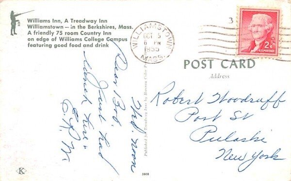 Williams Inn in Williamstown, Massachusetts A Treadway Inn.