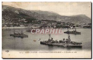 Villefranche sur Mer - The Wing Rade - Old Postcard