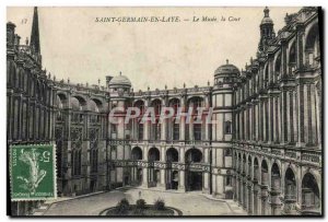 Postcard Old Saint Germain En Laye The Museum Court
